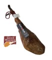 Jamón de Bellota 100% Raza Ibérica gesneden met een mes