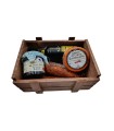 Gourmet Basket of Goat Cheese and Iberian Sausages