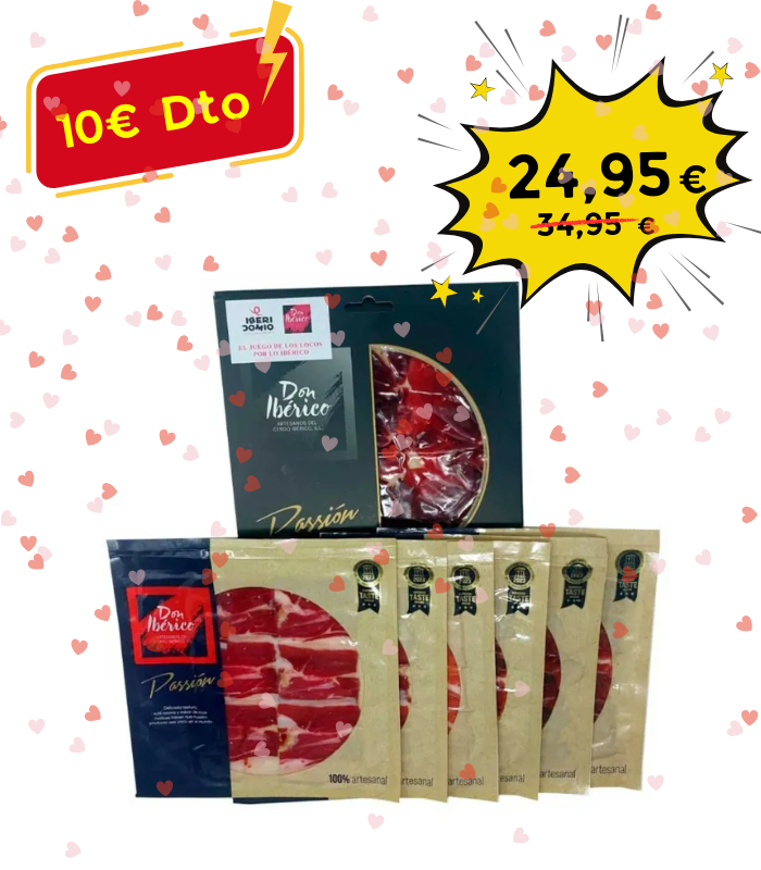 Caja Jamón Cebo de Campo 50% Ibérico loncheado