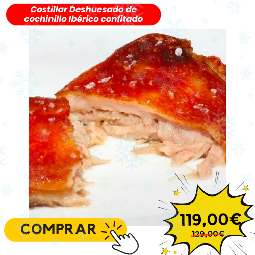 Costillar deshuesado de cochinillo ibérico