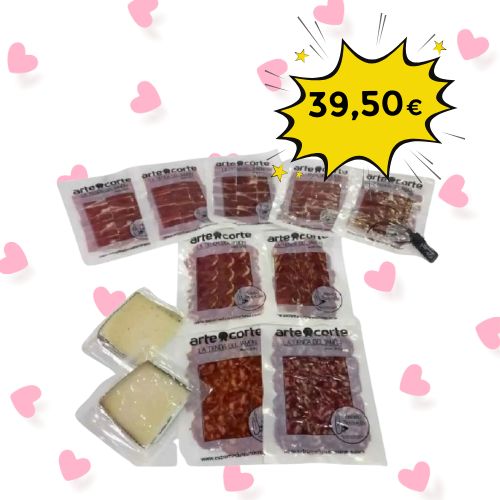 Cesta Regalo Paleta de Cebo 50% Raza Ibérica