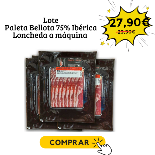 Paleta Bellota 75% Ibérica Loncheada